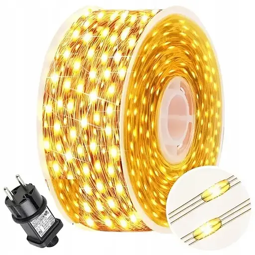 Гирлянда Sun Lamp уличная садовая 200 м 2000 LED светодиодные внешние фонари IP67 защищенные водонепроницаемые