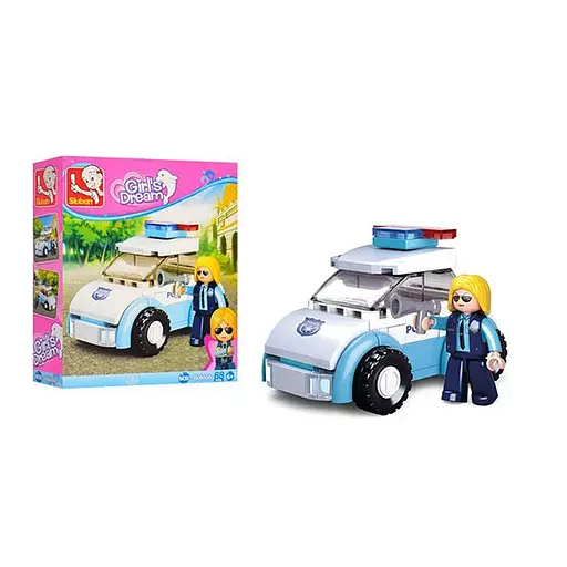 Конструктор SLUBAN Рожева мрія Транспорт, від 67 деталей, фігурки, (В асортименті)