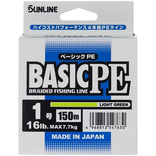 Шнур Sunline Basic PE 150 м (Light Green) 1.0/0.171 мм 16 lb/7.7 кг - фото 2