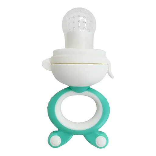 Ниблер для малышей "Зайчик с поршнем" MGZ-0004 (Mint) с крышкой - фото 3