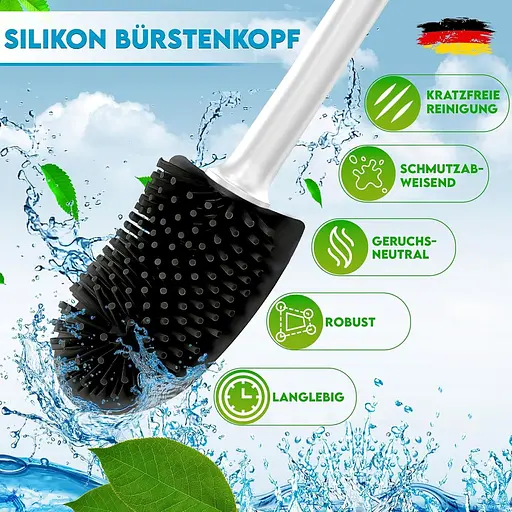 Туалетная щетка R&B German Label из силиконовая - фото 4