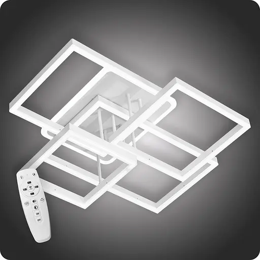 Люстра світлодіодна 517 Dlight 3color з пультом 160Вт Білий (01869) - фото 2