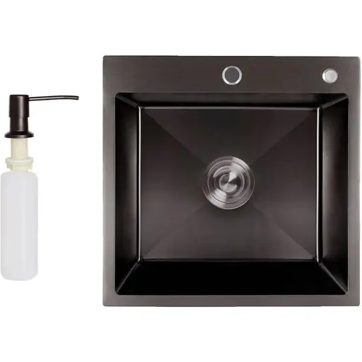 Кухонная мойка Lidz H5050B PVD 3.0/1.0 мм LDH5050BPVD3008 - фото 1