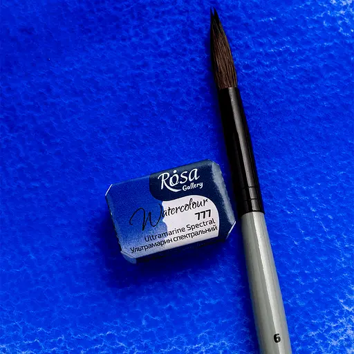 Фарба акварельна Ультрамарин спектральний (777) 2.5 мл Rosa Gallery - фото 3