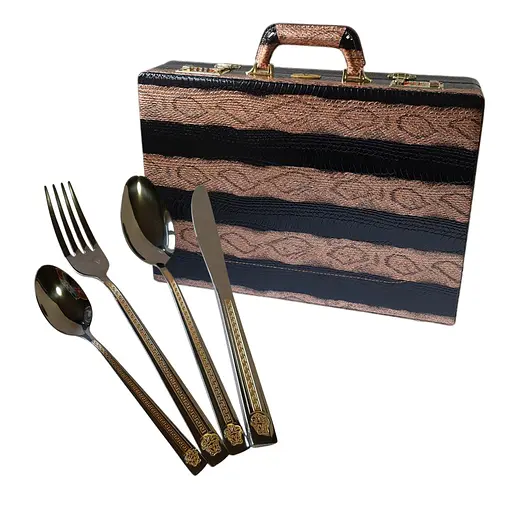 Набор столовых приборов Versace Limited Edition LV-1001 на 12 персон в подарочном кейсе 72 предмета - фото 4