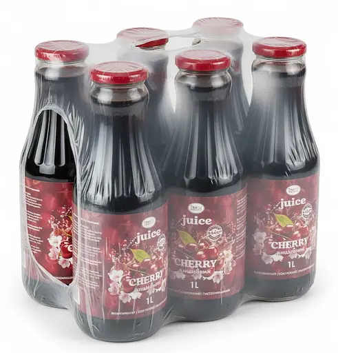Сік Вишневий 1л. 6 шт. в упаковці - фото 1
