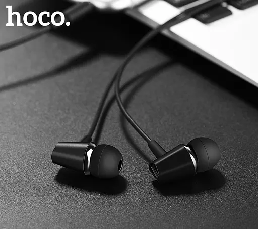 Навушники HOCO M34 honor music universal earphones with microphone Black - фото 4