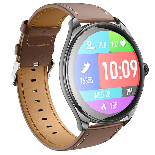 Смарт-годинник Hoco Smart Watch Y22 Amoled Smart sports watch (call version) Black - фото 3