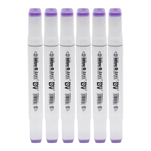 Скетч-маркер двусторонний Bavi №75, на спиртовой основе, 10 шт.