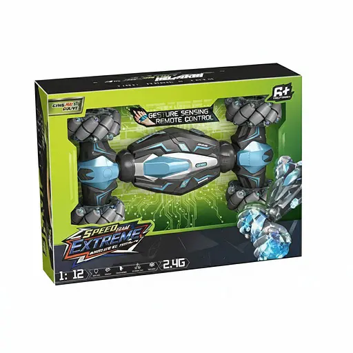 Радіокерована машина-трансформер YJ 097-1 A-01, на роликових колесах, масштаб 1:12, акумулятор 7.4V, пульт 2.4GHz, Червона - фото 2