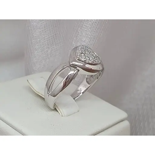 Золотое кольцо с бриллиантами. 110220Б 17,5 - фото 3