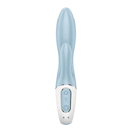 Вібратор-кролик Satisfyer Air Pump Bunny 1 20 см блакитний - фото 5
