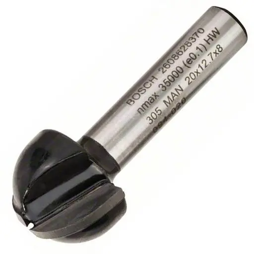 Фреза галтельная Bosch Professional Std S8 R10 D20 L12.4 (2.608.628.370)