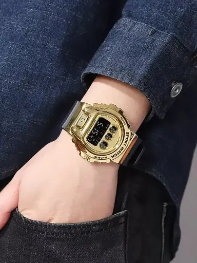 Чоловічий наручний годинник Skmei 1905 (Золотистий) - фото 6