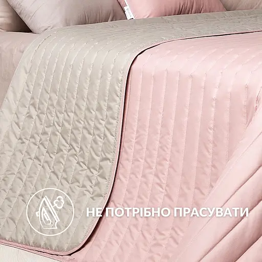 Покрывало на кровать Ideia с декортивными подушками пудрово серое 220х240 см (8000035831_пудра/серый) - фото 11