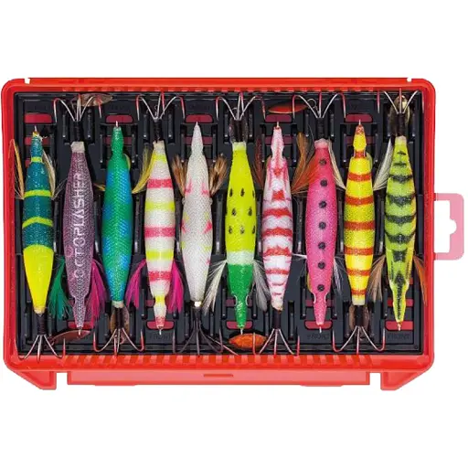 Коробка Meiho Takoegi Case L 225x190x40mm Red - фото 3