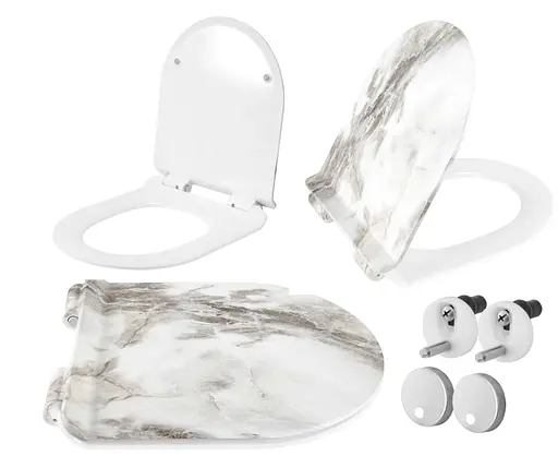 Сиденье для унитаза Rea Carlo lava matt REA-C4620, Мрамор - фото 2