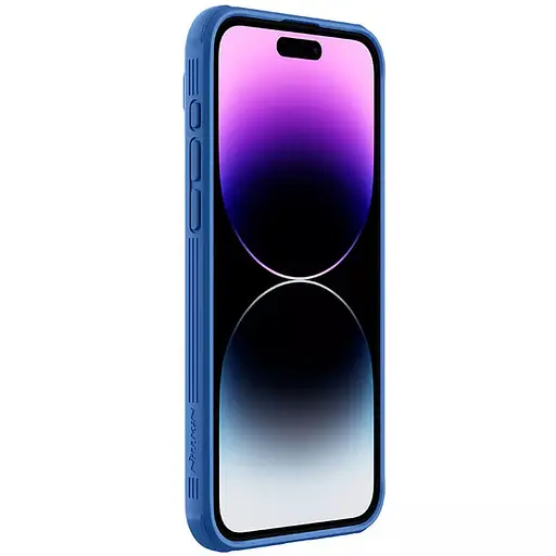 Карбонова накладка Nillkin CamShield Pro Magnetic для Apple iPhone 15 Pro Max 6.7 Blue - фото 4