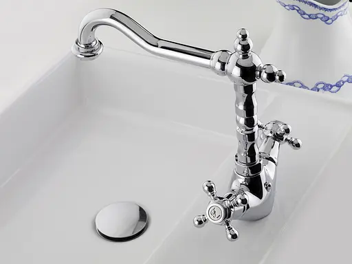 Смеситель для умывальника GRB Classical 211700 Хром - фото 2