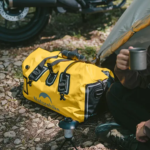 Водонепроникна дорожня сумка Naturehike CNK2450XB015 (90л) Жовта - фото 7