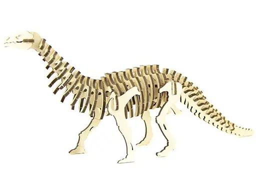 Дерев'яний конструктор Бронтозавр 50 деталей - фото 9