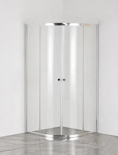 Душевая кабина без поддона Mixxus Plain SC01-90x90x185 -TR хром прозрачное стекло 4 мм MI6899, Универсальная, прозрачная, хром - фото 5