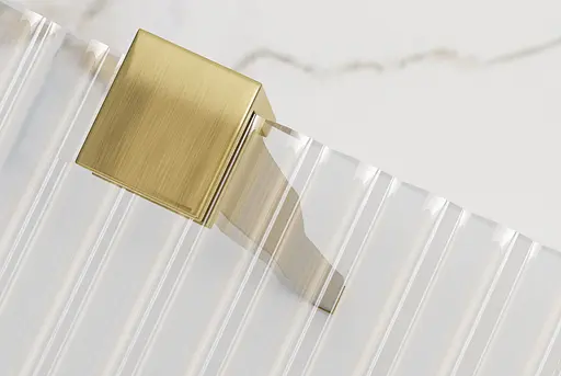 Душова стінка Rea Aero 100 intimo brushed gold REA-K4126, матовий, золотий - фото 2