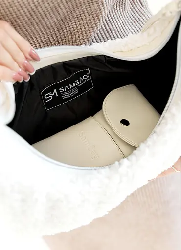 Женская сумка Sambag HOBO S DOLLY Белая 30 х 13 х 8 см (53100808) - фото 7