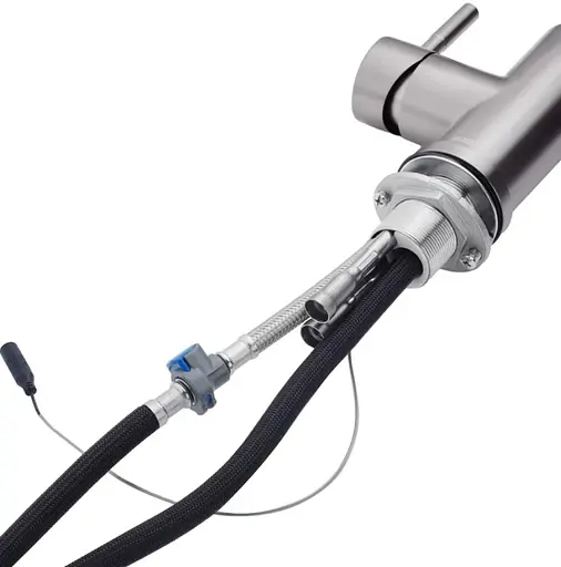 Змішувач для кухні з висувним виливом Kroner KRP Edelstahl Klassisch - PVD03916 сенсорний (CV032496) - фото 6