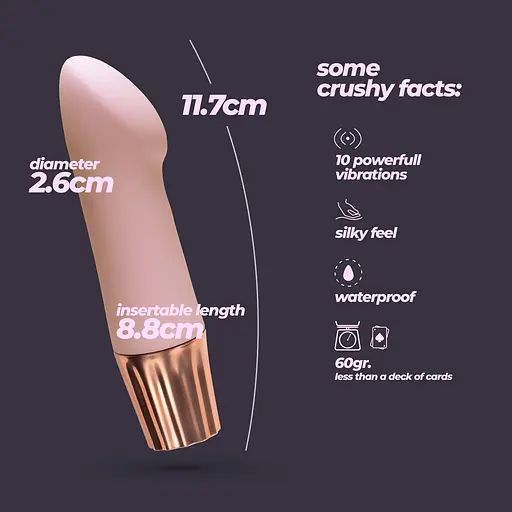 Міні-вібратор Crushious Mellow Angler рожевий 11.7 х 2.6 см - фото 9