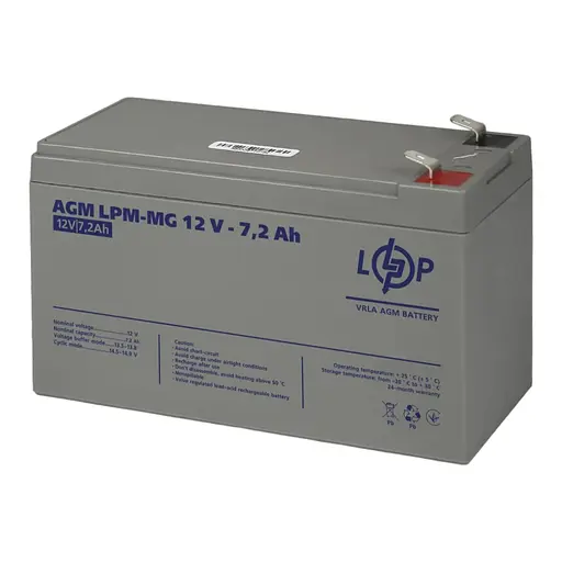 Аккумулятор мультигелевый LPM-MG 12V - 7.2 Ah - фото 1