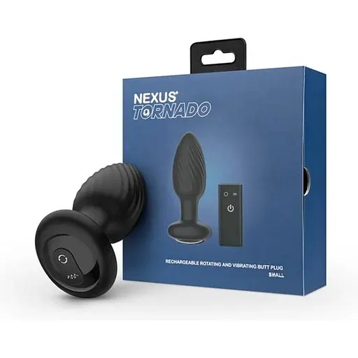 Анальна пробка Nexus Tornado Remote Control Rotating Butt Plug Black - фото 6