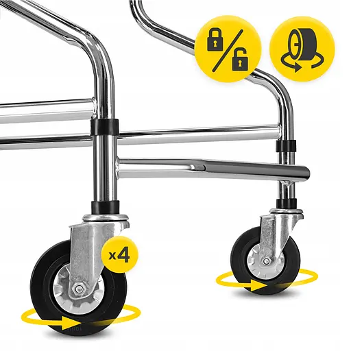 Реабилитационные ходунки 4FIZJO с опорой под локти, складные Black (P-5905973406543) - фото 4