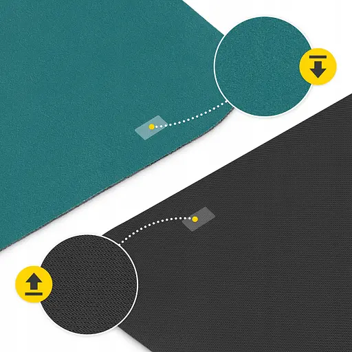 Коврик (мат) спортивный 4FIZJO замша 183 x 61 x 0.15 см для йоги и фитнеса Green (P-5905973404396) - фото 3