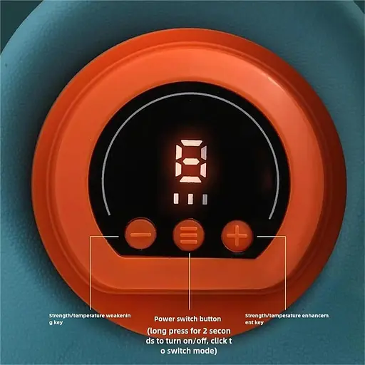 Массажер для шеи Hugterra с углом 26° беспроводной, перезаряжаемый, с подогревом. - фото 3