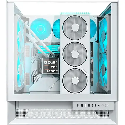 Корпус Cougar OmnyX RGB белого цвета (OMNY X RGB White) - фото 9