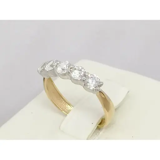 Золотое кольцо Харьковская ювелирная фабрика с фианитами. 80469 16,5 - фото 3