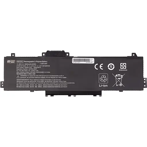 Аккумулятор PowerPlant для ноутбуков HP 240 G10 Series (AE03XL) 11.55V 3600mAh - фото 1