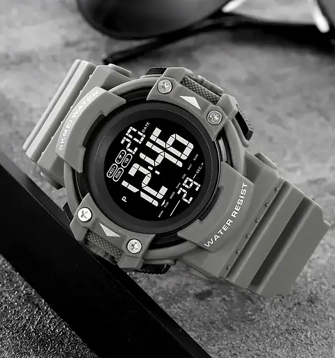 Годинник чоловічий спортивний наручний Skmei 2195 (Сірий) - фото 5