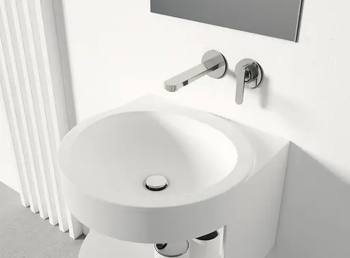 Смеситель для умывальника Kohlman Boxine хром + Box скрытого монтажа QW180B Хром - фото 4