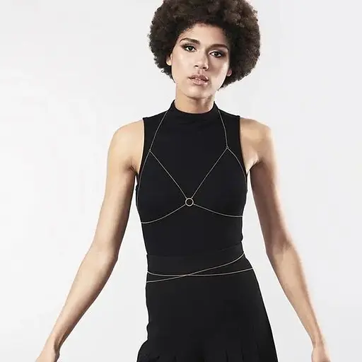 Ланцюжок портупея Bijoux Indiscrets Magnifique Bra Chain - Gold - фото 6