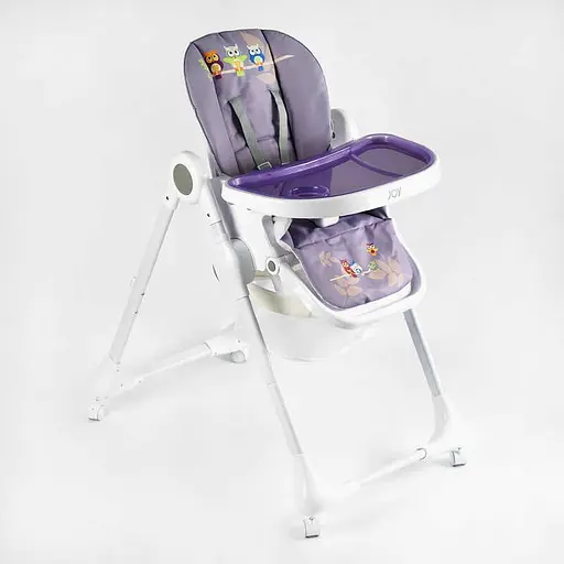 Стульчик для кормления K-60290 Joy мягкий чехол ПВХ, 4 колеса, съёмный столик, корзинка, в коробке (6989203550090) - фото 1