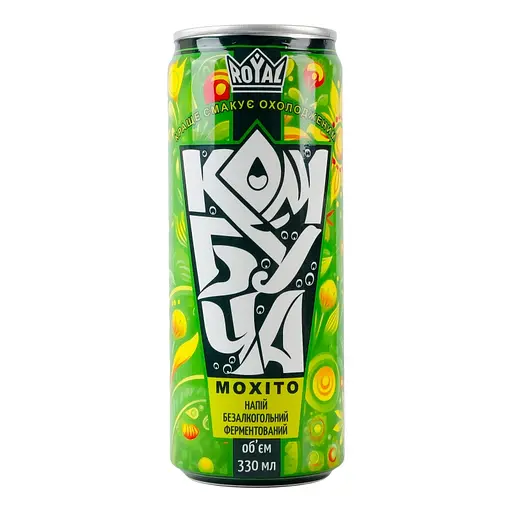 Напій Royal Fruit Комбуча Мохіто безалкогольний ферментований 330 мл - фото 1