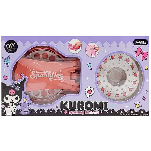 Набір для творчості "Kuromi" Bambi DM249-132(Coral) пристрій для кріплення страз, стрази - фото 1