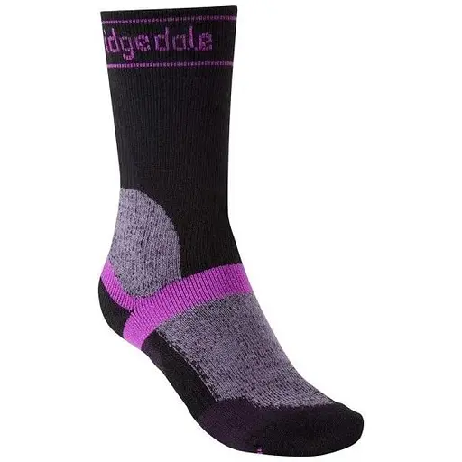 Шкарпетки Bridgedale Mountain Bike Winter Weight T2 Merino Sport Boot Women's Black/Purple M (1053-710354.016.M)