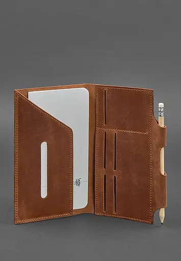 Шкіряний тревел-кейс 3.0 світло-коричневий Crazy Horse - фото 4