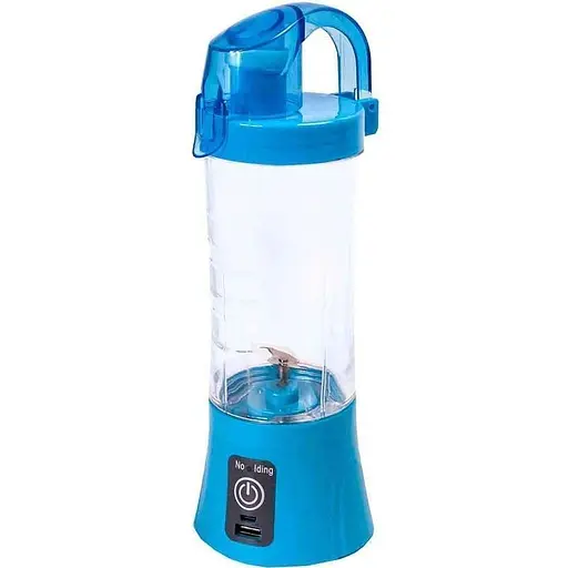 Фитнес блендер Q&Q Qllipin Juice Cup OL-602 аккумуляторный портативный с поилкой голубой - фото 1