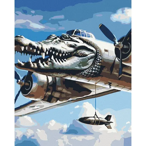 Картина по номерам на подрамнике Brushme Bombardino Crocodile