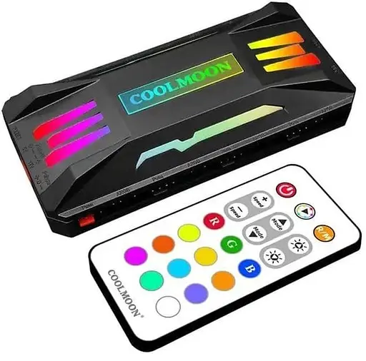 Контролер Coolmoon PWM ARGB controller (CM-PA1-B) Black - фото 2