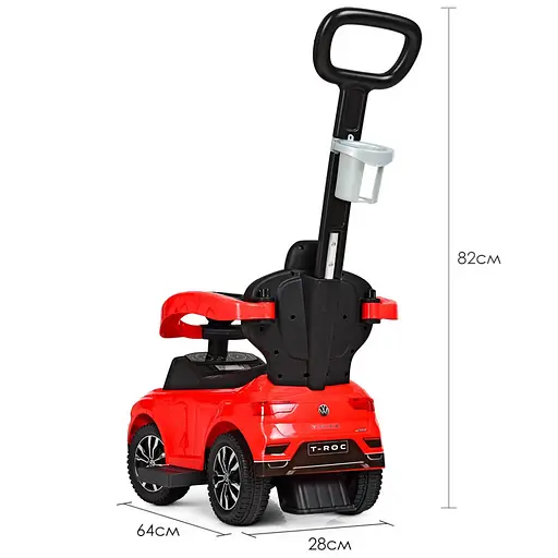 Каталка-толокар Metr+ 651-3 Червоний 2 в 1 - фото 5